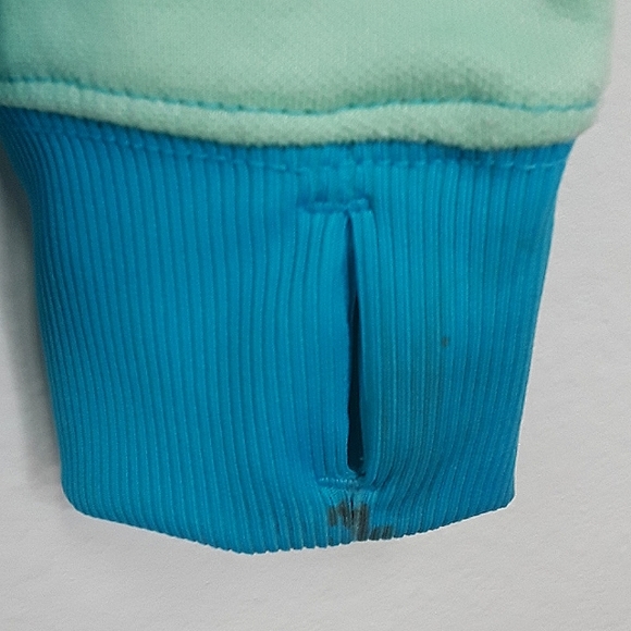 Avia - XL - Blue and Green Zip up Sweatshirt - Picture 4 of 7